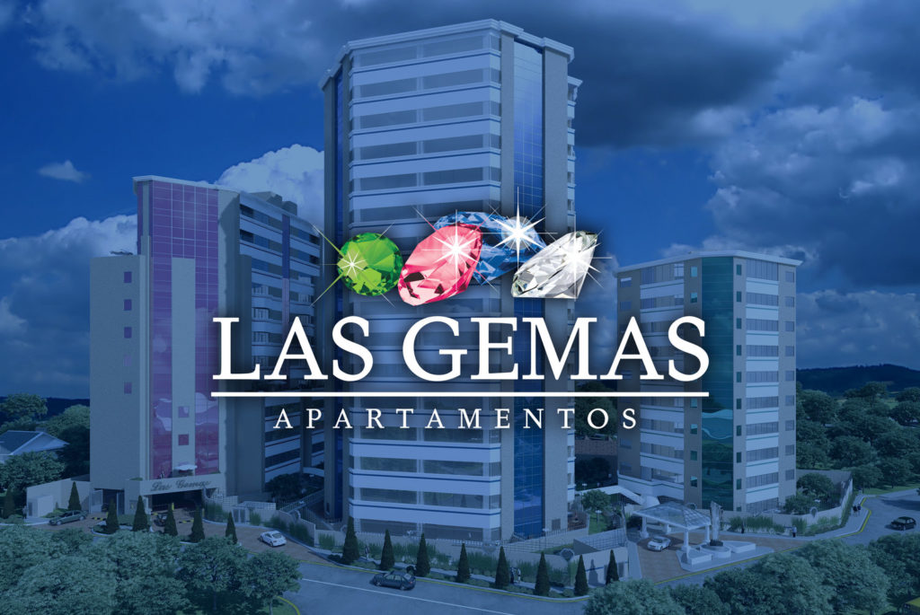 Complejo Las Gemas - Vista panorámica del conjunto residencial de tres torres